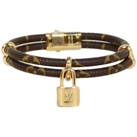 lv cut out double bracelet